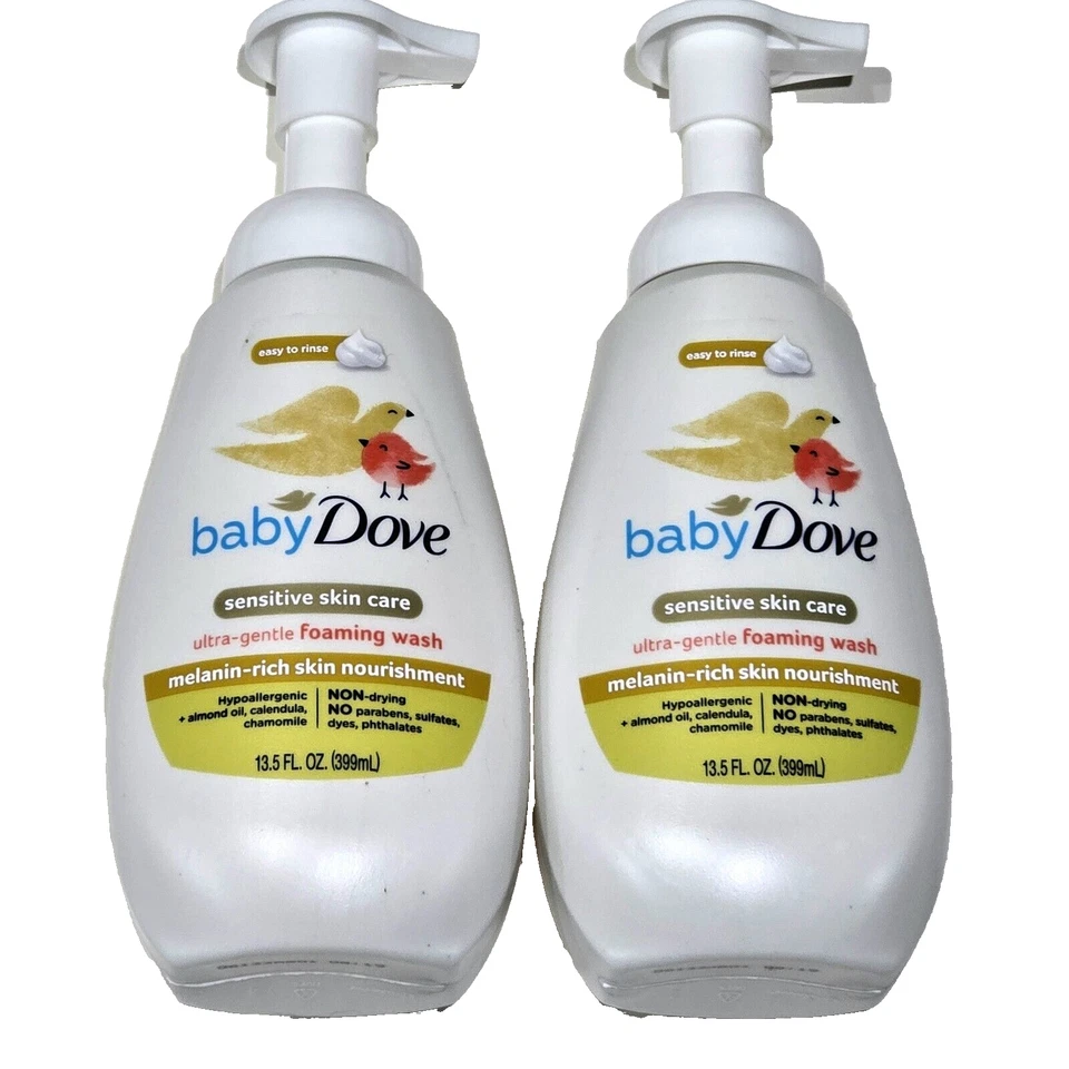 4 Pack Baby Dove Sensitive Skin Care Ultra Gentle Foaming Wash 13.5oz