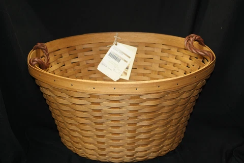 978-Longaberger 2010 Beverage Tub Basket w/protector and red liner-NWT Cover