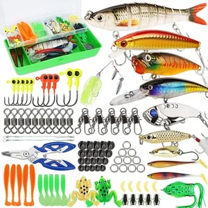 Fishing Lures Tackle Box Bass Fishing Kit Including Animated Lurecrankbaitsspinn - Picture 1 of 6
