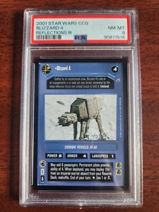 Star Wars CCG SWCCG Blizzard 4 Reflections III 3 Premium Rare Card PSA 8 - Foto 1 di 1