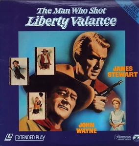 The Man Who Shot Liberty Valance (1962) LaserDisc John Wayne James Stewart - Picture 1 of 2