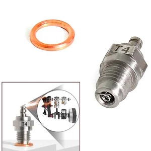 Spark Plugs for 4-stroke Nitro Engine T4 Accessories for Red Spider /Toyan/SAITO - Picture 1 of 5