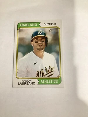 2023  Topps  HERITAGE   Ramon Laureano   #195   Oakland Athletics - Image 1 of 2
