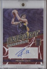 PAU GASOL 2022-23 PANINI ELITE IMPACT IMPRESSIONS AUTO 13/49 LAKERS