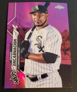 2020 Topps Chrome Update Edwin Encarnacion Pink Refractor #U-8 Chicago White Sox