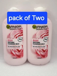 Garnier SkinActive Rose Soothing Cleansing Milk, 200ml(Pack of 2)S58/C.IH/D.BF/2 - Picture 1 of 6