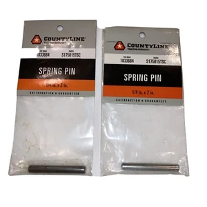 Pasador de resorte de suministro de tractor CountyLine de 2 unidades 1/4” X 2,00” S175015TSC para remolque + - Imagen 1 de 9