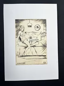 Erotische Lithographie - Der Schoßhund - um 1900 - Lick Vagina Fanny Sodomy - Bild 1 von 2