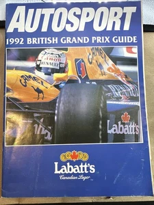 AUTOSPORT - GRAND PRIX RACING REVIEW 1992 64pp poster included - Picture 1 of 4