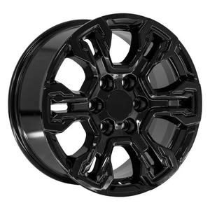 New 18" x 8.5" Black Alloy Wheel Rim 2022-2025 GMC Sierra Chevy Silverado 1500 - Picture 1 of 5