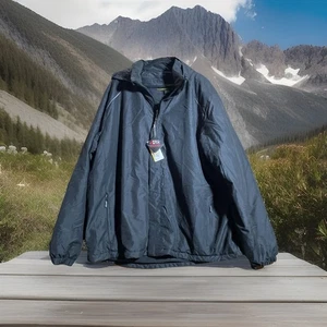 Core by North End Mens NWT Size 3XLT Jacket Black #88189T Hooded, ZipUp Pockets - Picture 1 of 7