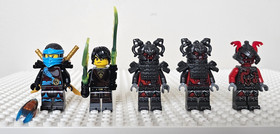LEGO Ninjago Hands of Time Minifigure lot of 5 including Nya, Cole plus 3 more