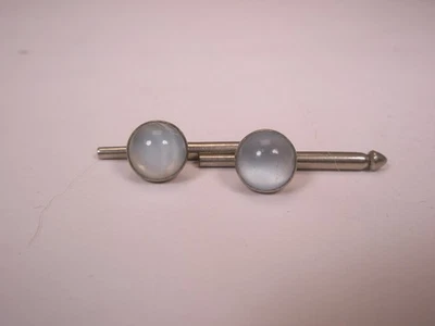 SINGLES (2) 5/16" Blanco Mop Vintage Formal Esmoquin Baile de graduación Novio Camisa Tachuela a264 Foto 1 de 4