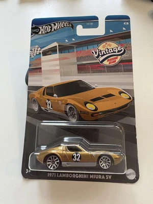 2024 Hot Wheels Vintage Racing Club 1971 Lamborghini Miura SV Gold - Image 1 of 3