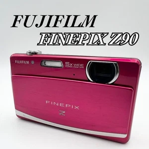 FUJIFILM FinePix Z90 Pink 14.2MP 5x Zoom Digital Camera From Japan Tested Used - Picture 1 of 5