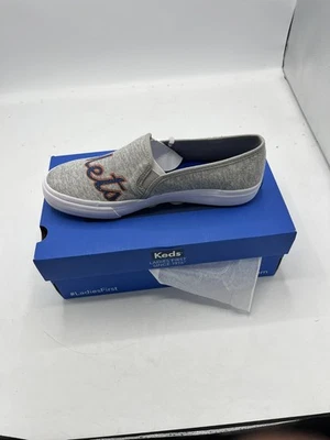 Zapatos sin cordones New York Mets para mujer 8 grises azules naranjas Keds MLB béisbol cómodos Foto 1 de 4