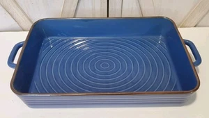 Member's Mark Backform Kasserolle blaue Form strukturierter Boden 15,5 x 10,5 Zoll - Bild 1 von 6