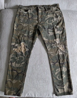 Pantalones de mezclilla vintage Ralph Lauren Denim & Paper Supply camuflaje talla 31 x 28 Foto 1 de 4