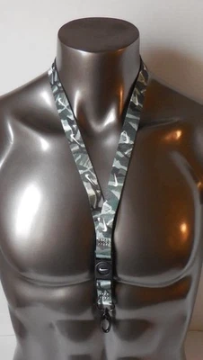 Nike Neck Premium Lanyard Printed Detachable Clip Oil Green/Coconut Milk - Image 1 of 3