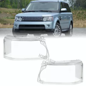 Pair Headlamp Headlight Lens Covers For Range Rover Sport 2010-2013 Left+Right - Picture 1 of 12