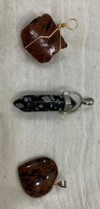 NATURAL PENDANT QUARTZ CRYSTAL ENERGY HEALING FOR NECKLACE SET 3 - Picture 1 of 1