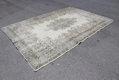 Tapete turco, tapete vintage, tapete decorativo, tapete tamanho grande, 6,9 x 10,9 f TR4974 - Imagem 1 de 4