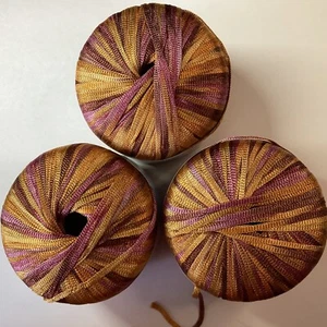 YARN LOT of 3, Needful Elba, Aran Ribbon Yarn, lovely colors - Picture 1 of 5
