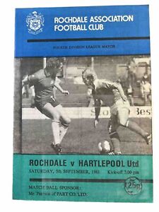 81/82 Rochdale v. Hartlepool United.