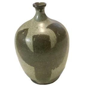 Studio Pottery Vase 8" Indigenous Tiki Primitive Glaze Pacific Northwest Native - Picture 1 of 5