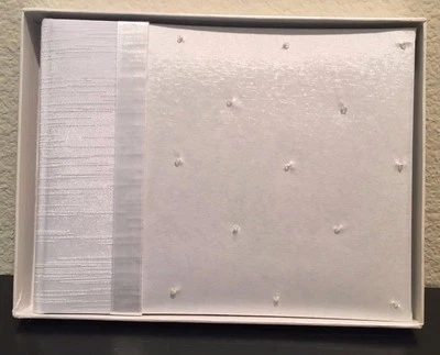 Libro de visitas CR Gibson Always & Forever-blanco con cuentas 7,5"x5,75" 600 líneas Foto 1 de 3