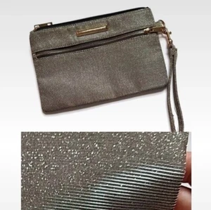 Unbenutzte weiche schwarz und silber glitzernde Clutch Tasche neu ohne Etikett - Bild 1 von 9