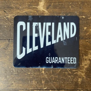 Cleveland garantiertes Garagenschild, - Metall Werbe Wandschild 28 cm x 41 cm. - Bild 1 von 1