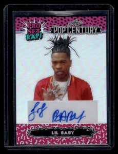 2023 Leaf Pop Century Auto Pro Set Raps Pink Prism Lil Baby 1/7