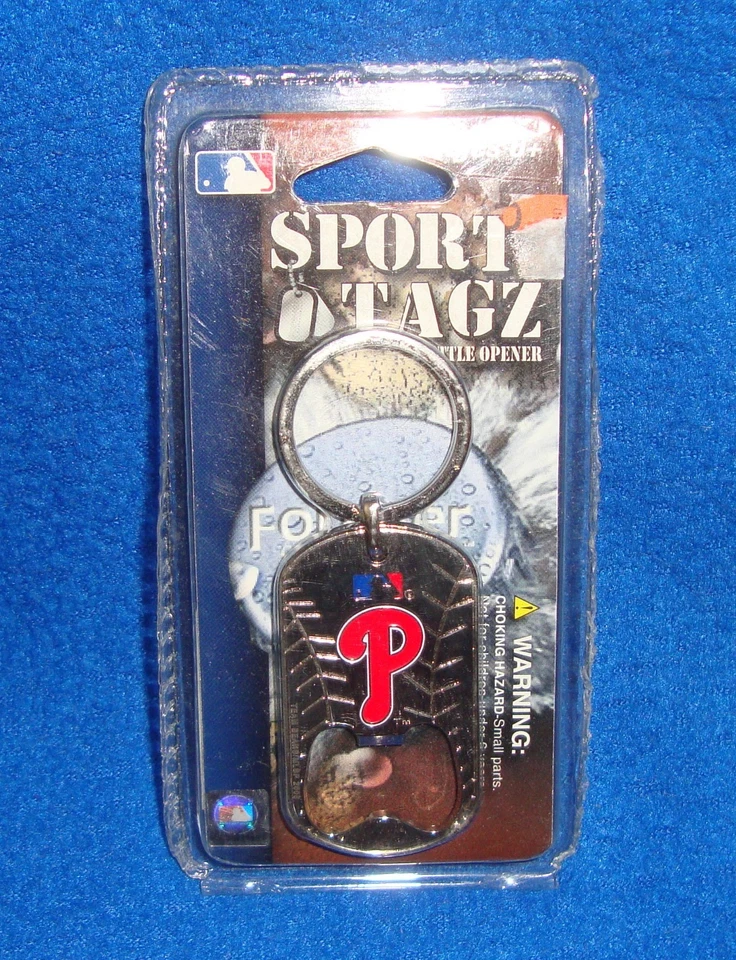 Philadelphia Phillies Sport Tagz Bottle Opener Keychain NIP - Image 1 of 1