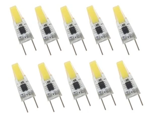 10pcs G8 G8.5 LED Flat Bulb 2W COB 1505 LED Puck Light Cabinet 110V Daylight H - Picture 1 of 5