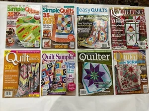 Quilting Magazines Mixed Lot Of 8 Yrs 2013 - 2014 - Picture 1 of 10