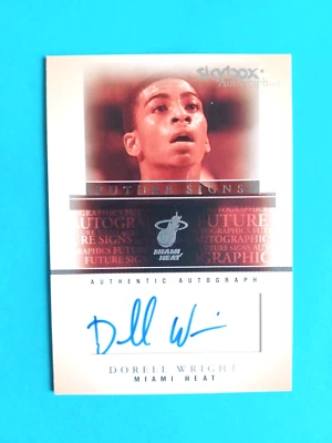 Autógrafos Skybox 2004-05 Dorell Wright Future Signs automático #23/100 Miami Heat Foto 1 de 2