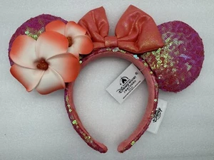 Disney Parks Aulani Hawaii Plumeria Minnie Mouse Ear Headband New - Picture 1 of 7