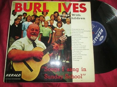 Burl Ives – Songs I Sang In Sunday School HERALD Word LLR 528 UK Vinyl Album LP - Image 1 of 4