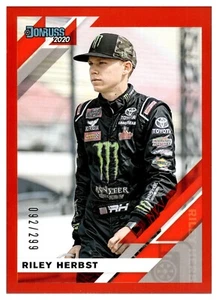 2020 Donruss Racing NASCAR Red Parallel #71 Riley Herbst #092/299 - Bild 1 von 2