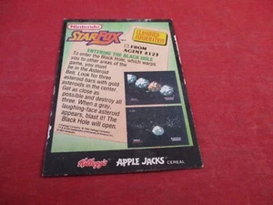 Star Fox Super Nintendo SNES Kellogg's Apple Jacks Müsli Promo Tipp Karte - Bild 1 von 5