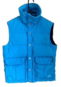Chaleco acolchado azul aislado Snowbird vintage hecho en EE. UU. unisex talla grande - Imagen 1 de 15