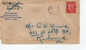 THE WELLINGTON HOTEL, ALBANY, NY  1930  FDC7913 - Picture 1 of 2