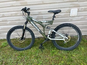 Mongoose 26” Full Suspension Mountain Bike | Disc Brakes | 24 Speed | Black - Picture 1 of 11