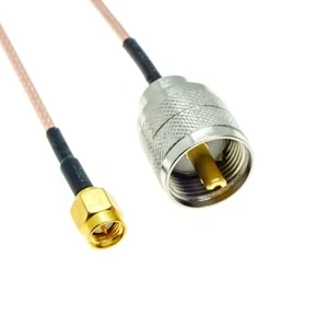 Lote de conectores de crimpado RG316 SMA macho a UHF PL259 macho RG316 cable coaxial RF - Imagen 1 de 5