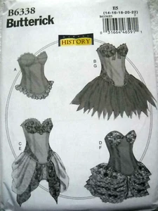 Butterick 6338 Corset Making History Costume Misses size 14-22 Sewing Pattern - Picture 1 of 2