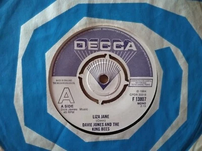 David Bowie Liza Jane Rare Promo Mono Davie Jones and the King Bees Decca Sleeve - Image 1 of 4