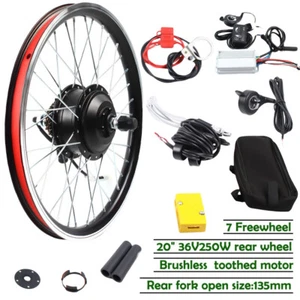 20 Zoll Hinterrad Elektrofahrrad 250W 36V E-Bike Umbausatz Ebike Nachrüstsatz - Bild 1 von 16