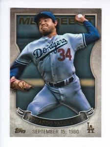 2016 Topps Serie 1 #MLBD-38 FERNANDO VALENZUELA LA Dodgers MLB debut inserto - Imagen 1 de 2