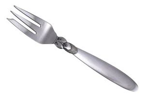 Georg JENSEN Besteck - Kaktusmuster - Gebäckgabel / Gabeln - 5 1/4" - Bild 1 von 3